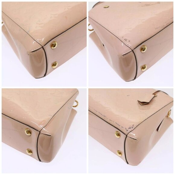 LOUIS VUITTON Monogram Vernis Montaigne BB Bag Rose Valerine - Picture 16 of 16